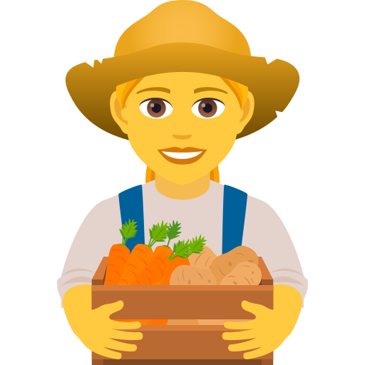 Woman Farmer on JoyPixels