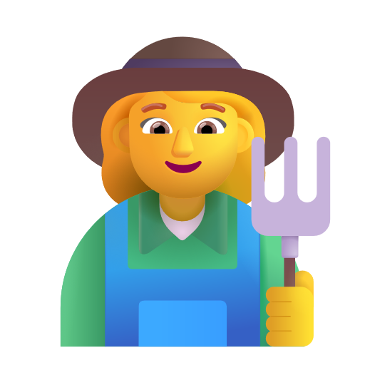Woman Farmer on Microsoft 3D