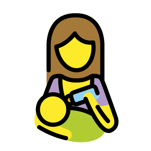 Woman Feeding Baby on OpenMoji