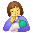 Woman Feeding Baby on Samsung