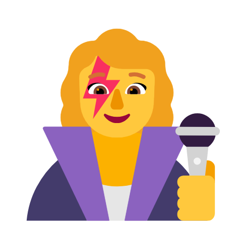 Woman Singer on Microsoft Fluent