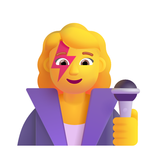 Woman Singer on Microsoft 3D