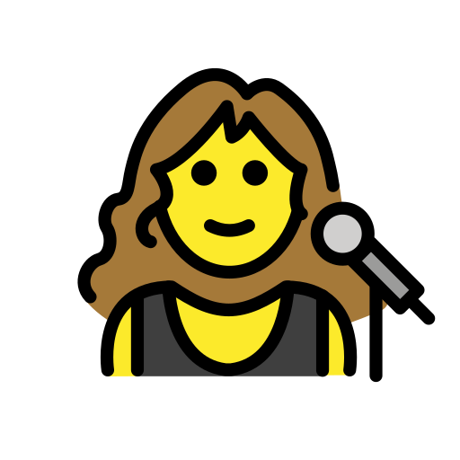 Woman Singer on OpenMoji