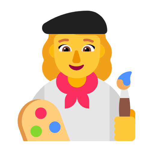 Woman Artist on Microsoft Fluent
