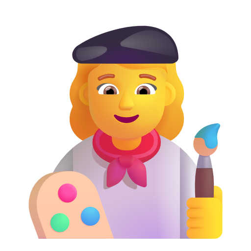 Woman Artist on Microsoft 3D