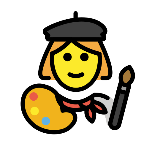 Woman Artist on OpenMoji