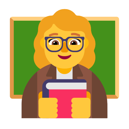 Woman Teacher on Microsoft Fluent