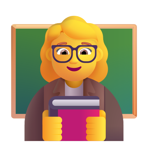 Woman Teacher on Microsoft 3D