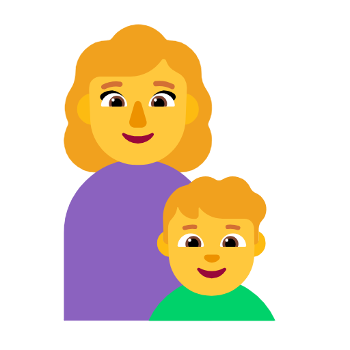Family: Woman, Boy on Microsoft Fluent
