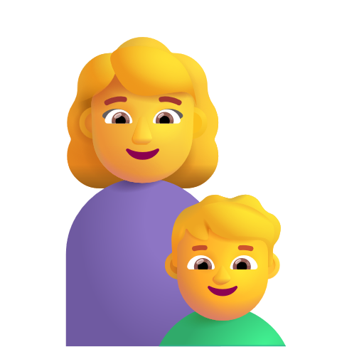 Family: Woman, Boy on Microsoft 3D