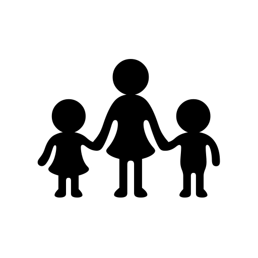 Family: Woman, Girl, Boy on Noto Emoji