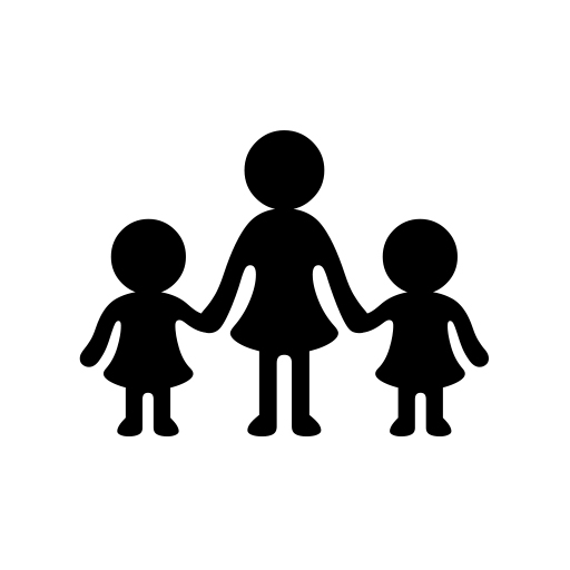 Family: Woman, Girl, Girl on Noto Emoji