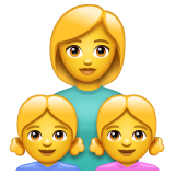 Family: Woman, Girl, Girl on WhatsApp