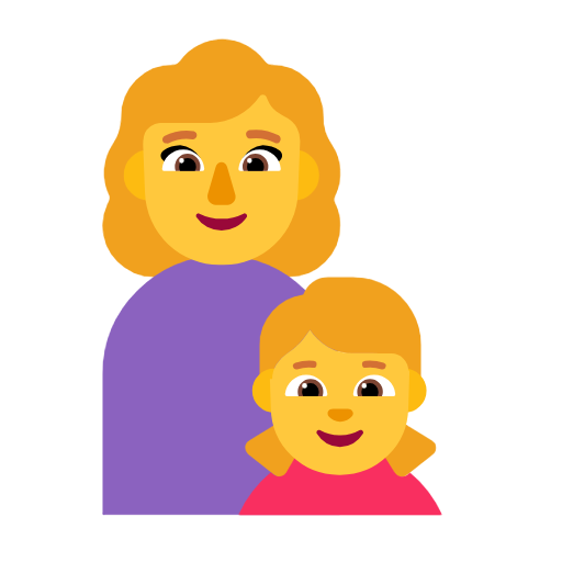 Family: Woman, Girl on Microsoft Fluent