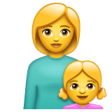 Family: Woman, Girl on WhatsApp