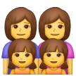 Family: Woman, Woman, Girl, Girl on Samsung
