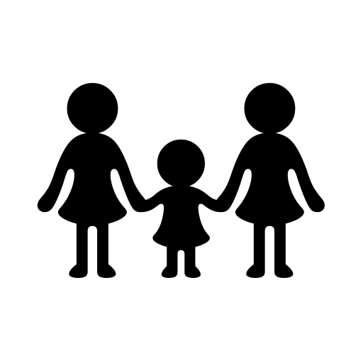 Family: Woman, Woman, Girl on Noto Emoji