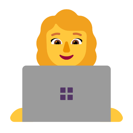 Woman Technologist on Microsoft Fluent