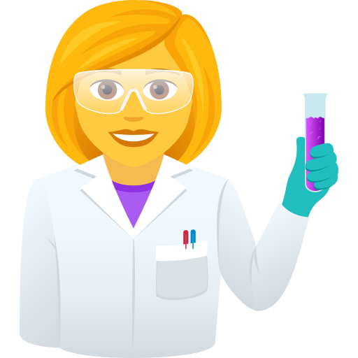 Woman Scientist on JoyPixels