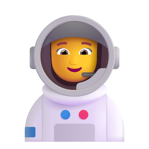 Woman Astronaut on Microsoft 3D