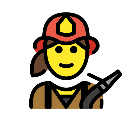 Woman Firefighter on OpenMoji