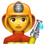 Woman Firefighter on WhatsApp