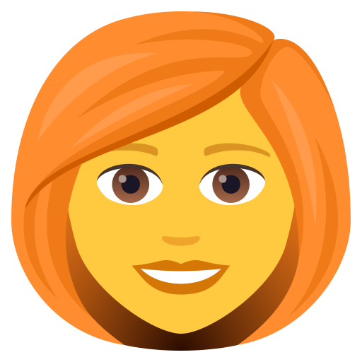 Woman: Red Hair on JoyPixels