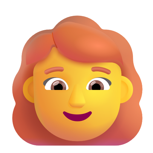 Woman: Red Hair on Microsoft 3D
