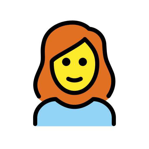 Woman: Red Hair on OpenMoji