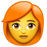 Woman: Red Hair on WhatsApp
