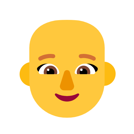 Woman: Bald on Microsoft Fluent
