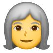Woman: White Hair on Samsung