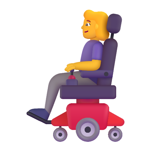 Woman In Motorized Wheelchair on Microsoft 3D
