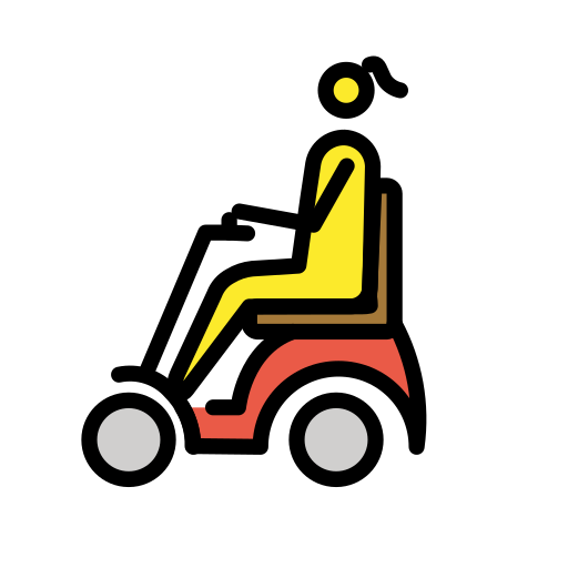 Woman In Motorized Wheelchair on OpenMoji
