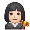Woman Judge: Light Skin Tone on Samsung