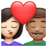 Kiss: Woman, Man: Medium Skin Tone on WhatsApp