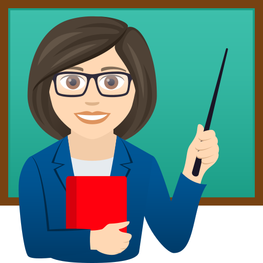 Woman Teacher: Light Skin Tone on JoyPixels