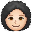 Woman: Curly Hair: Light Skin Tone on Samsung