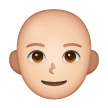 Woman: Bald: Light Skin Tone on Samsung