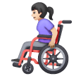 Woman In Manual Wheelchair: Light Skin Tone on Samsung