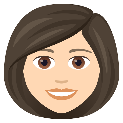 Woman: Light Skin Tone on JoyPixels