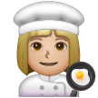 Woman Cook: Medium-Light Skin Tone on Samsung