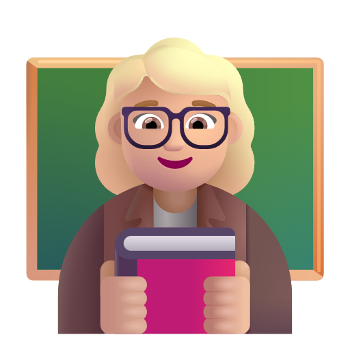 Woman Teacher: Medium-Light Skin Tone on Microsoft 3D