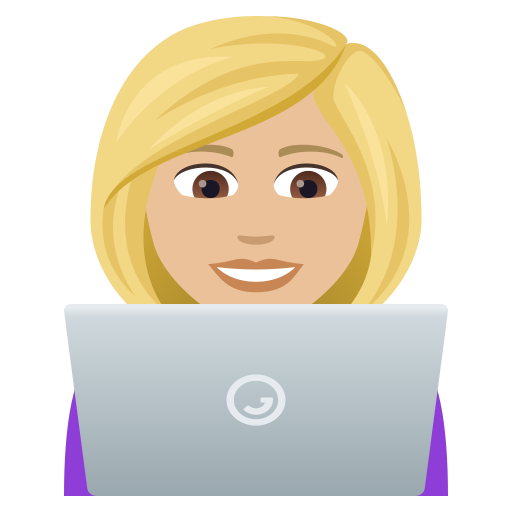 Woman Technologist: Medium-Light Skin Tone on JoyPixels