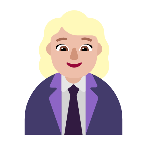 Woman Office Worker: Medium-Light Skin Tone on Microsoft Fluent