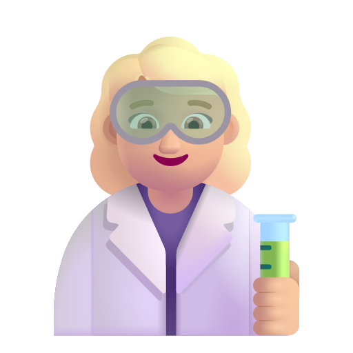Woman Scientist: Medium-Light Skin Tone on Microsoft 3D