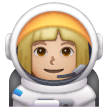 Woman Astronaut: Medium-Light Skin Tone on Samsung