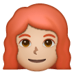 Woman: Red Hair: Medium-Light Skin Tone on Samsung