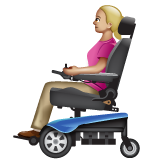 Woman In Motorized Wheelchair: Medium-Light Skin Tone on WhatsApp