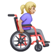 Woman In Manual Wheelchair Facing Right: Medium-Light Skin Tone on Samsung